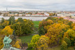 View of Saint-Petersburg and Neva river from the colonnade of St. Issak's Cathedral. Autumn, 2017