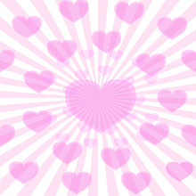 Valentine Pink Pattern Heart Love Abstract