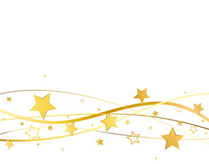 Wall Mural - Golden stars background