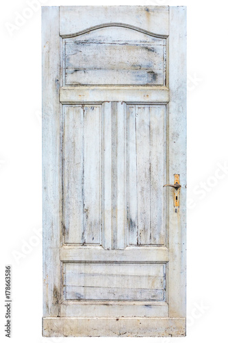 Dekoracja na wymiar  stare-wyblakle-drzwi-z-popekana-biala-farba