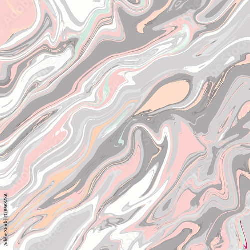 Obraz w ramie Liquid marble texture design, colorful marbling surface, vibrant abstract paint design, vector