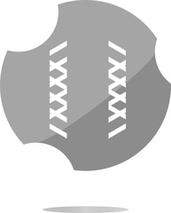 Poster - Apps icon. abstract sign on web button isolated on white