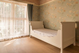 Fototapeta  - empty bed in cozy room