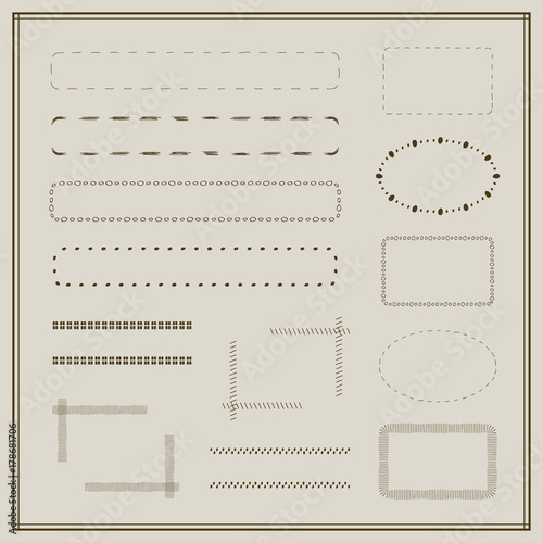 フレーム シンプル 手書き Vector Eps 10 Stock ベクター Adobe Stock