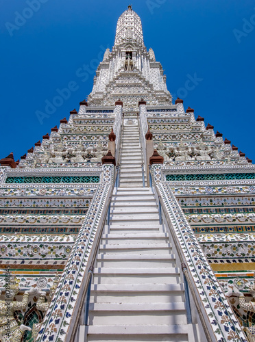 Plakat Wata Arun Buddyjska świątynia w Bangkok Tajlandia