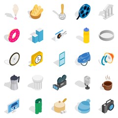 Poster - Adaptation icons set, isometric style