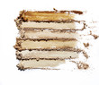 © Paul Sirisalee - Brown and beige eye shadow smeared on white background