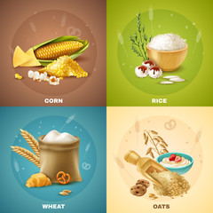 Wall Mural - Cereals Design Concept