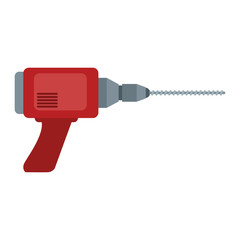 Drill Construction tool icon vector illustration graphic design