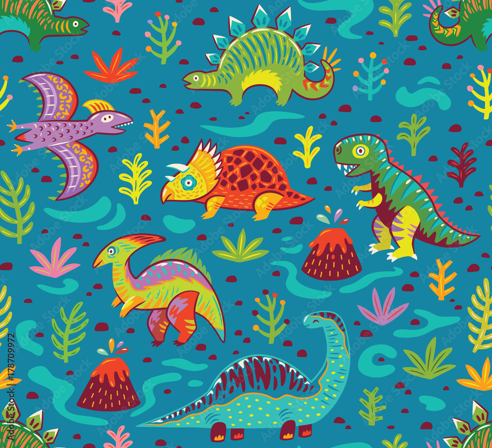 cute-cartoon-dinosaurs-endless-background