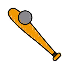 Poster - Baseball bat symbol icon vector illustration graphic design