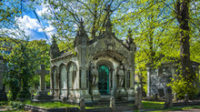 Mausoleum In Brompton Cemetery, London