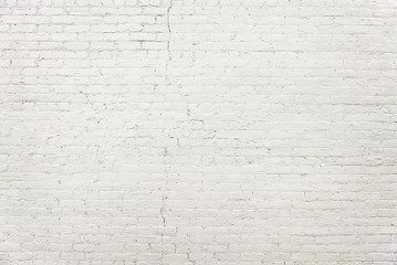 Old white brick wall background texture