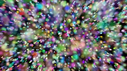 Poster - confetti fall in the eyes. holiday feeling