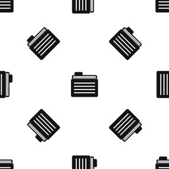 Poster - File folder pattern seamless black