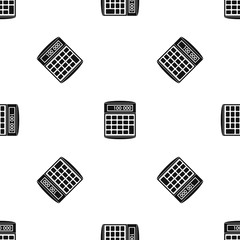 Poster - An electronic calculator pattern seamless black