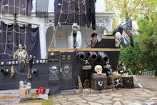 Pirates Ship As Halloween Decoration