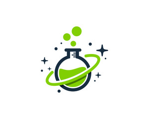 Wall Mural - Lab Planet Icon Logo Design Element