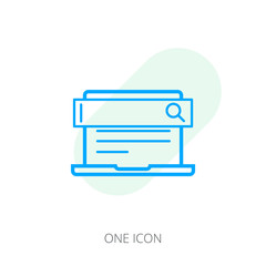 Poster - Search on laptop icon