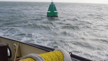 Ship Passing A Green Buoy Region A Used In Europe, Australia, New Zealand, Parts Of Africa And Most Of Asia