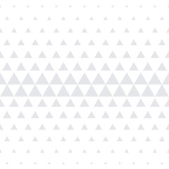Aufkleber - Triangle geometric pattern. Vector seamless abstract background of white halftone mosaic minimal gradient with simple trendy graphic texture for interior decor panel or tile background