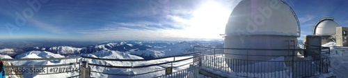 Fotomural le pic du midi enneige dans les pyreenne