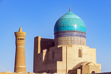 Kalyan mosque and minaret, located in the city of Bukhara, Uzbekistan. They are are part of the Po-i-Kalyan complex.