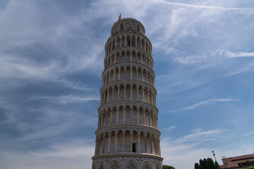 Wall Mural - The leaning tower of Pisa, The square of Miracles (Piazza dei Miracoli) in Pisa, Tuscany, Italy