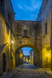 Fototapeta Uliczki - streets of the Knights in the old town of  Rhodes