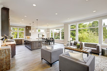 Luxurious New Construction With Open Plan Interior.