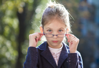 Portrait of a beautiful little girl.