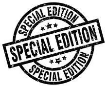 Special Edition Round Grunge Black Stamp