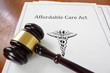 Affordable Care Act and judge's gavel
