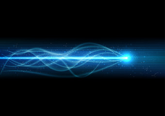 Fototapete - vector background abstract technology communication data Science