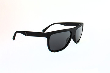 fashionable sunglasses on a white background