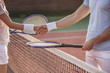 © georgerudy - Couple playing tennis