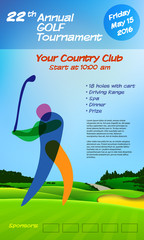 Wall Mural - annual golf tournament