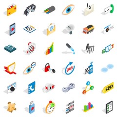 Poster - Toy icons set, isometric style