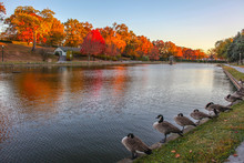 Italian Lake In Harrisburg In The Fall