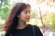 © i am way - Asian woman beauty and sunlight outdoor