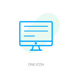 Poster - Text on the monitor icon