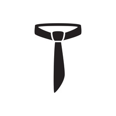 Sticker - tie icon illustration