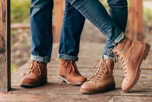 Couple In Autumn Shoes