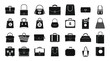 © ylivdesign - Handbag icon set, simple style