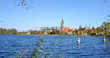 Panorama Werderinsel mit Maria Meeressternkirche in Werder Havel