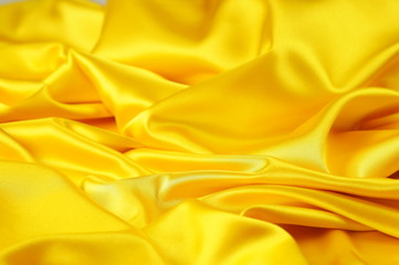Fabric silk yellow