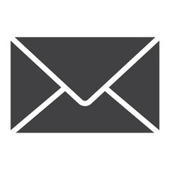 Poster - Mail glyph icon, web and mobile, letter sign vector graphics, a solid pattern on a white background, eps 10.