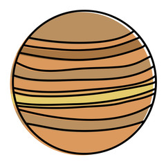 Poster - venus planet isolated icon