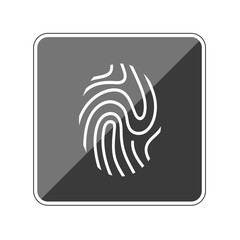 Sticker - Fingerabdruck - Identifikation - Reflektierender App Button