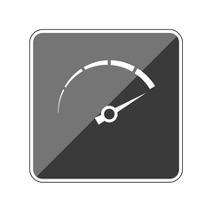 Poster - Tachometer - Reflektierender App Button